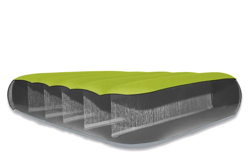 INTEX 64097NP - Luftbett - Dura-Beam Truaire inkl. USB-Luftpumpe (grün, 76x191x17cm) Luftmatratze Campingbett