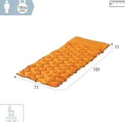 INTEX 64098NP - Luftmatratze - Truaire (orange, 71x191x11cm) Luftbett Campingmatte