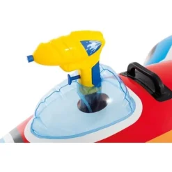 INTEX 57531NP Ride-On Jet Fighter Wasserspielzeug mit Wasserspritzer 117x104cm rot