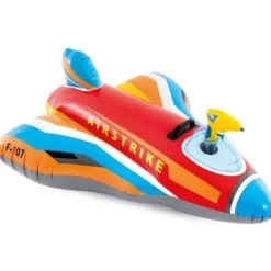 INTEX 57531NP Ride-On Jet Fighter Wasserspielzeug mit Wasserspritzer 117x104cm rot