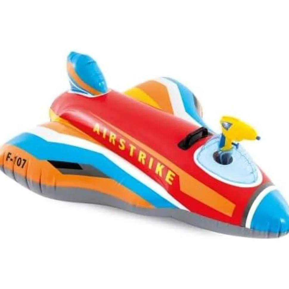 INTEX 57531NP Ride-On Jet Fighter Wasserspielzeug mit Wasserspritzer 117x104cm rot