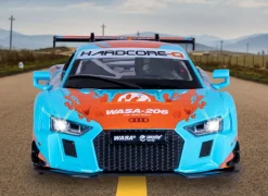JAMARA Audi R8 LMS Diecast 1:24 blau inkl. Knopfzellen