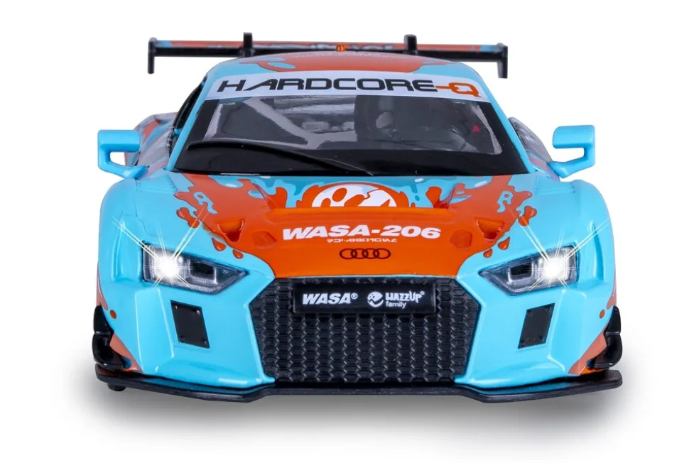 JAMARA Audi R8 LMS Diecast 1:24 blau inkl. Knopfzellen