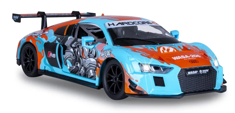 JAMARA Audi R8 LMS Diecast 1:24 blau inkl. Knopfzellen