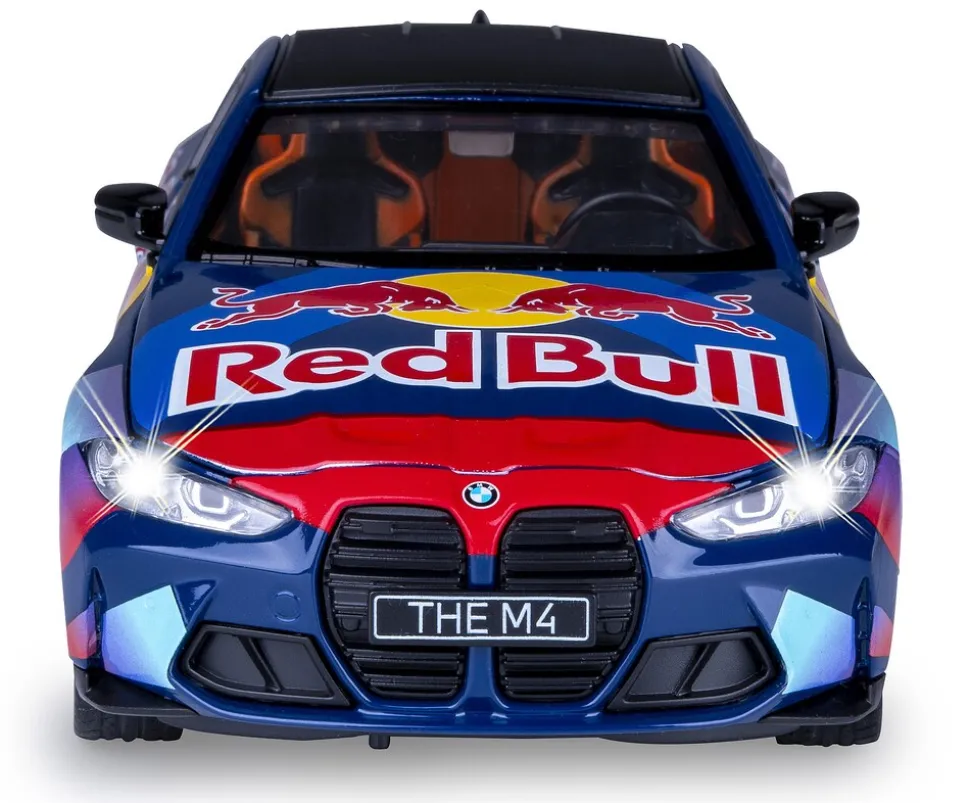 JAMARA BMW M4 Diecast 1:24 blau inkl. Knopfzellen