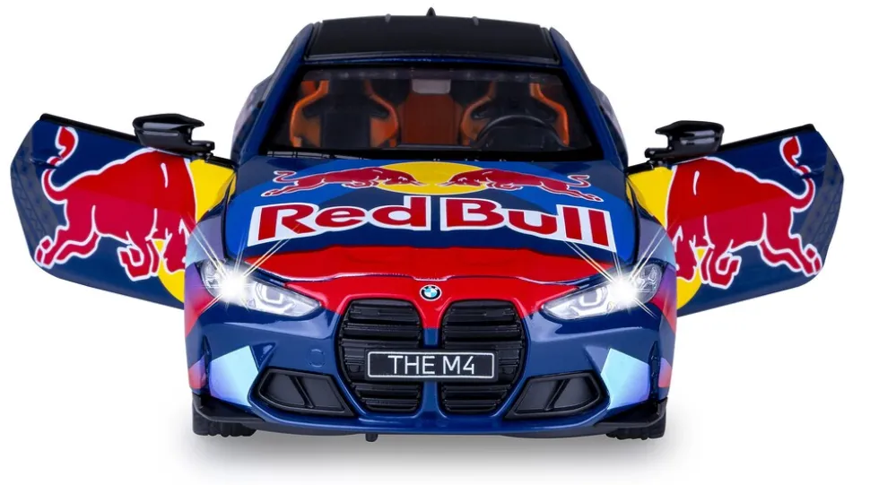 JAMARA BMW M4 Diecast 1:24 blau inkl. Knopfzellen