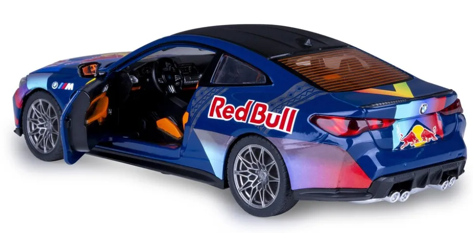 JAMARA BMW M4 Diecast 1:24 blau inkl. Knopfzellen