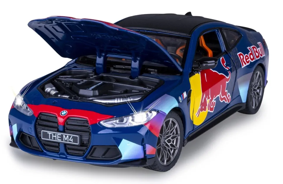 JAMARA BMW M4 Diecast 1:24 blau inkl. Knopfzellen