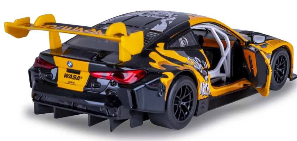 JAMARA BMW M4 GT3 Diecast 1:24 gelb inkl. Knopfzellen