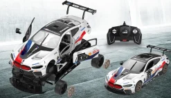 JAMARA BMW M8 GTE 1:18 weiß 2,4GHz Bausatz