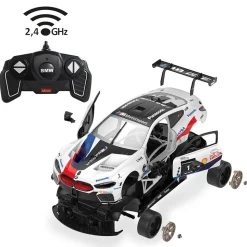 JAMARA BMW M8 GTE 1:18 weiß 2,4GHz Bausatz