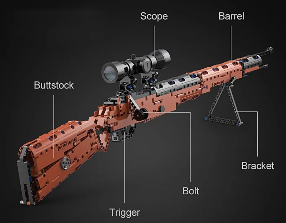 JAMARA CaDA Karabiner 98K braun Bricks