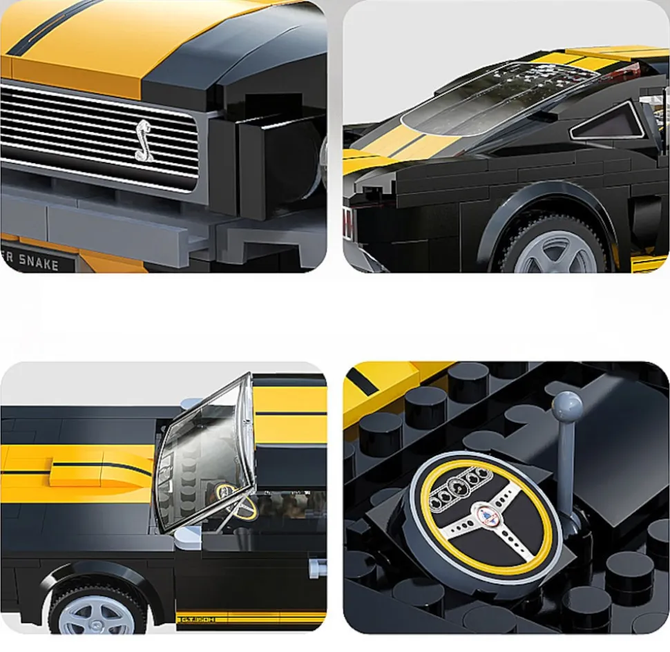 JAMARA CaDA Shelby GT350 H 1:20 schwarz 2,4GHz Bricks