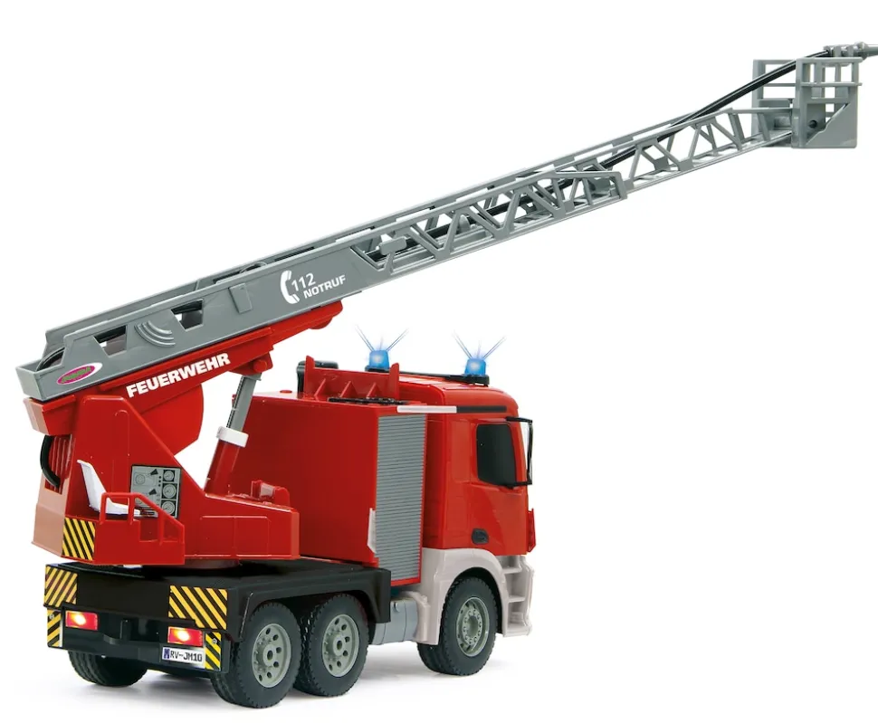 JAMARA Feuerwehr Drehleiter Mercedes-Benz Antos 1:20 2,4GHz mit Spritzfunktion