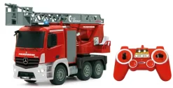 JAMARA Feuerwehr Drehleiter Mercedes-Benz Antos 1:20 2,4GHz mit Spritzfunktion