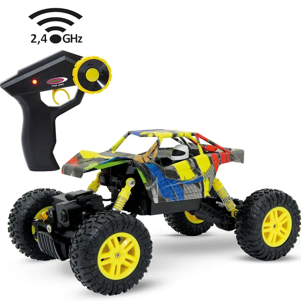 JAMARA Hillriser Crawler 4WD 1:18 gelb 2,4GHz