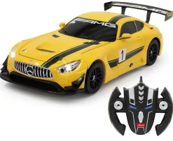 JAMARA Mercedes-AMG GT3 1:14 gelb 2,4GHz transformable
