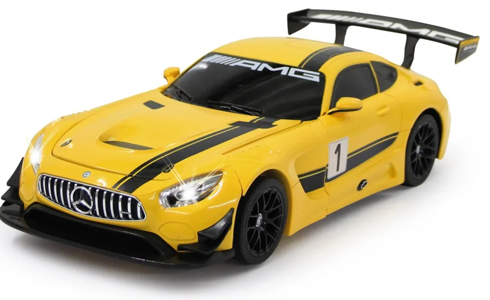 JAMARA Mercedes-AMG GT3 1:14 gelb 2,4GHz transformable