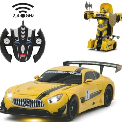 JAMARA Mercedes-AMG GT3 1:14 gelb 2,4GHz transformable