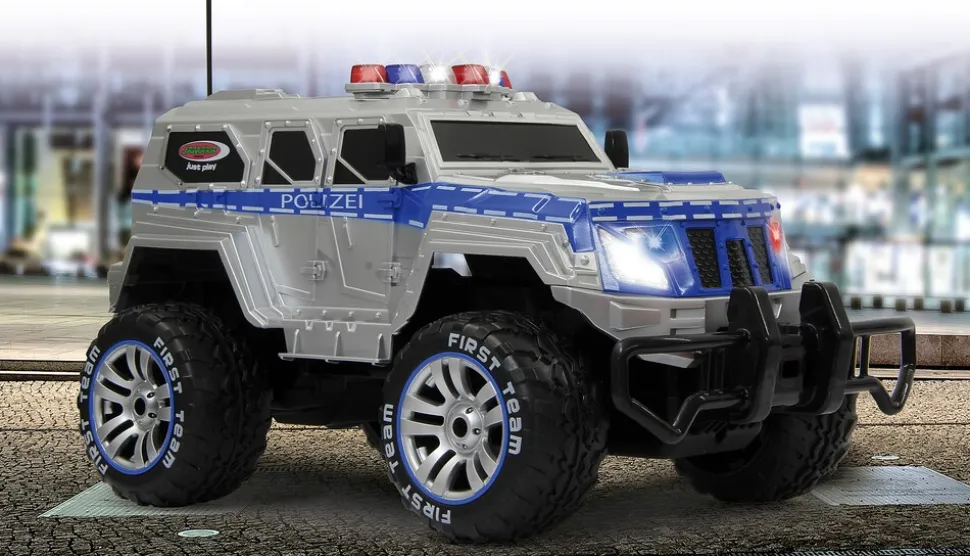 JAMARA Polizei Panzerwagen Monstertruck 1:12 27MHz LED inkl. Akku & Ladegerät