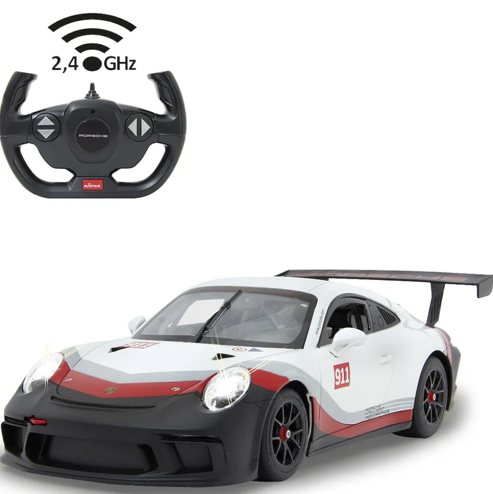 JAMARA Porsche 911 GT3 Cup 1:14 weiss 2,4GHz