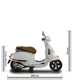 JAMARA Ride-on Vespa GTS 125 weiss Li-Power 12.6