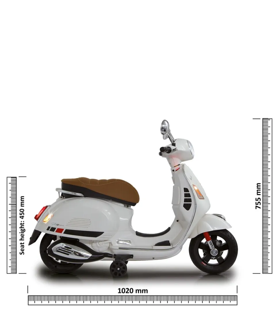 JAMARA Ride-on Vespa GTS 125 weiss Li-Power 12.6