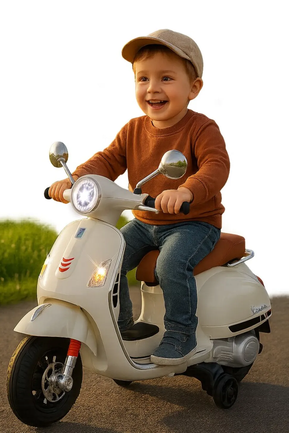 JAMARA Ride-on Vespa GTS 125 weiss Li-Power 12.6