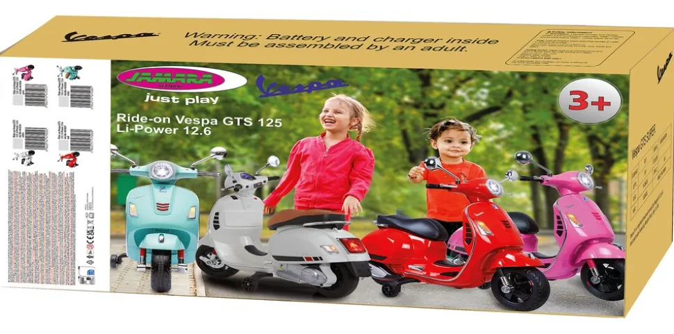 JAMARA Ride-on Vespa GTS 125 weiss Li-Power 12.6