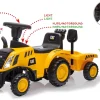 JAMARA Rutscher Caterpillar Traktor mit Anhänger gelb 2in1