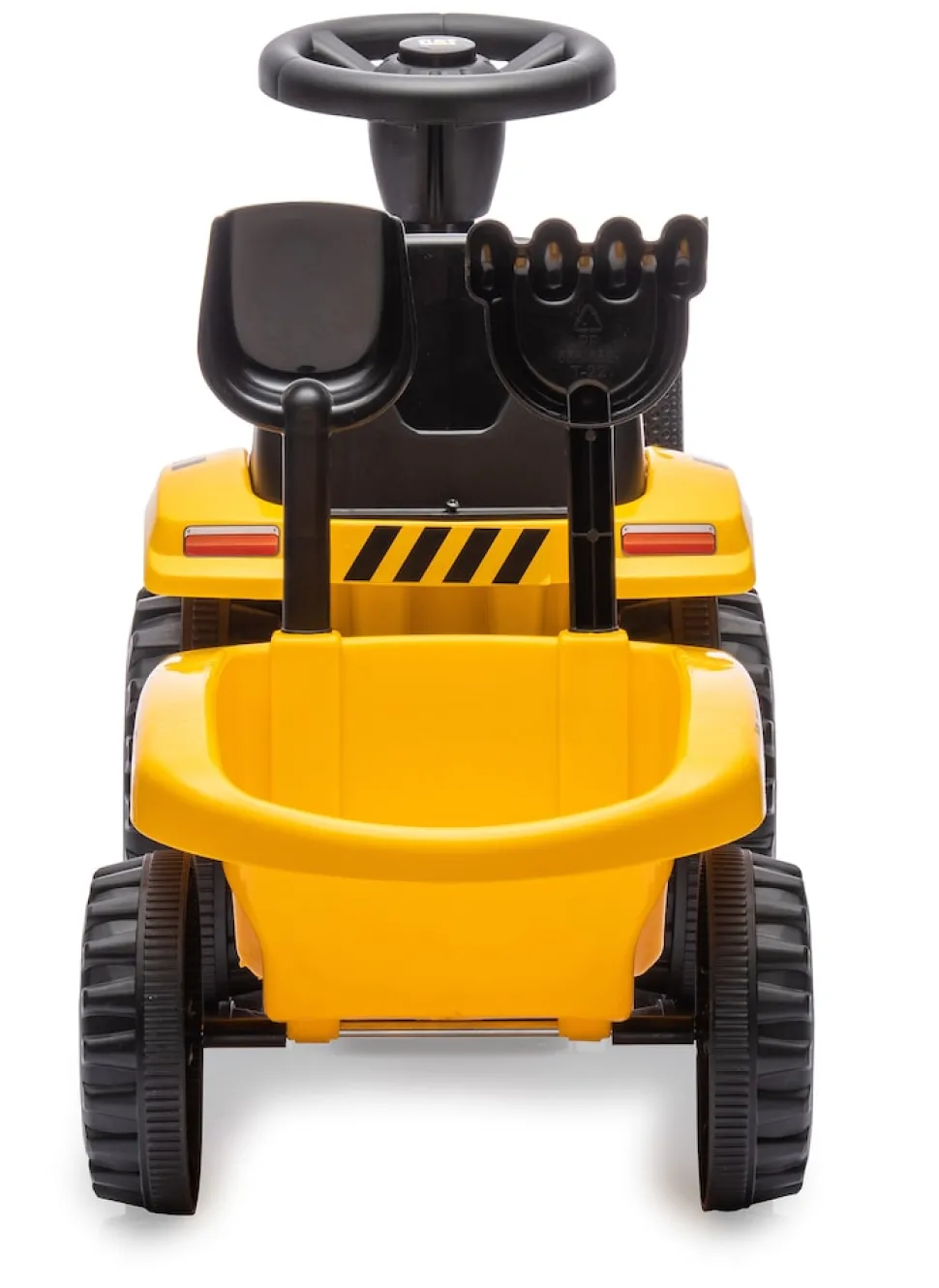 JAMARA Rutscher Caterpillar Traktor mit Anhänger gelb 2in1