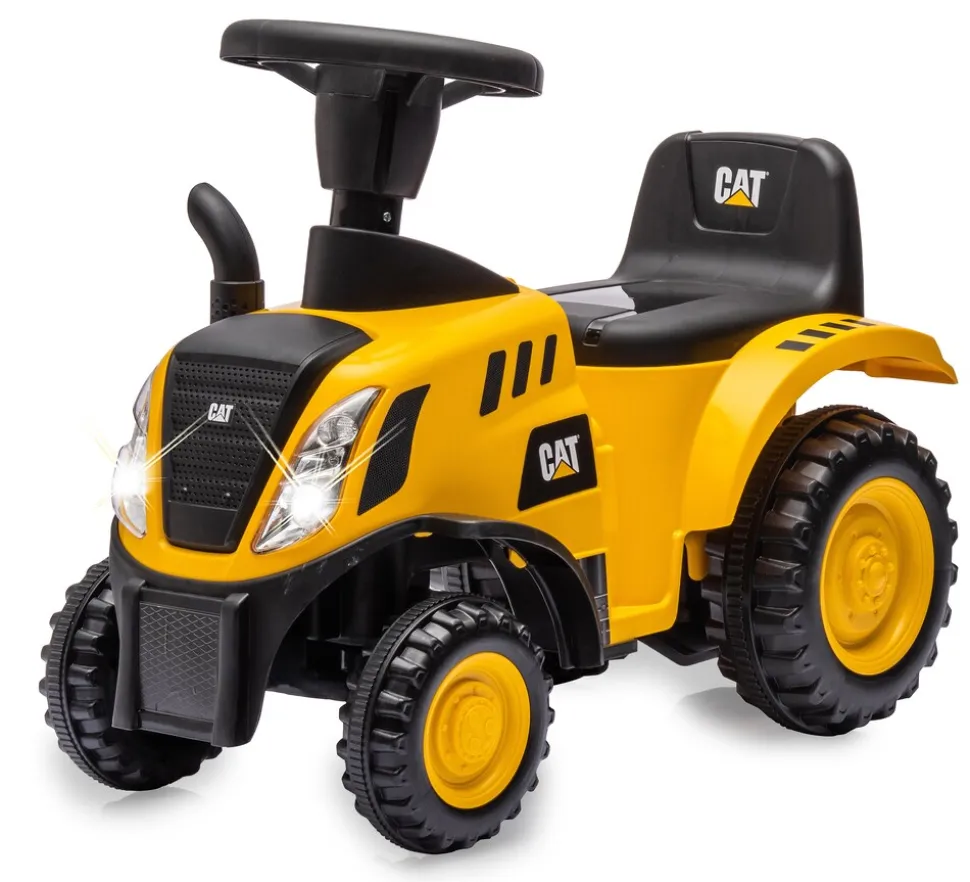 JAMARA Rutscher Caterpillar Traktor mit Anhänger gelb 2in1