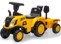 JAMARA Rutscher Caterpillar Traktor mit Anhänger gelb 2in1