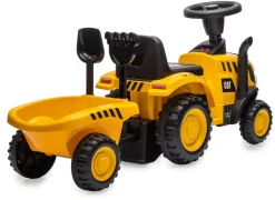 JAMARA Rutscher Caterpillar Traktor mit Anhänger gelb 2in1