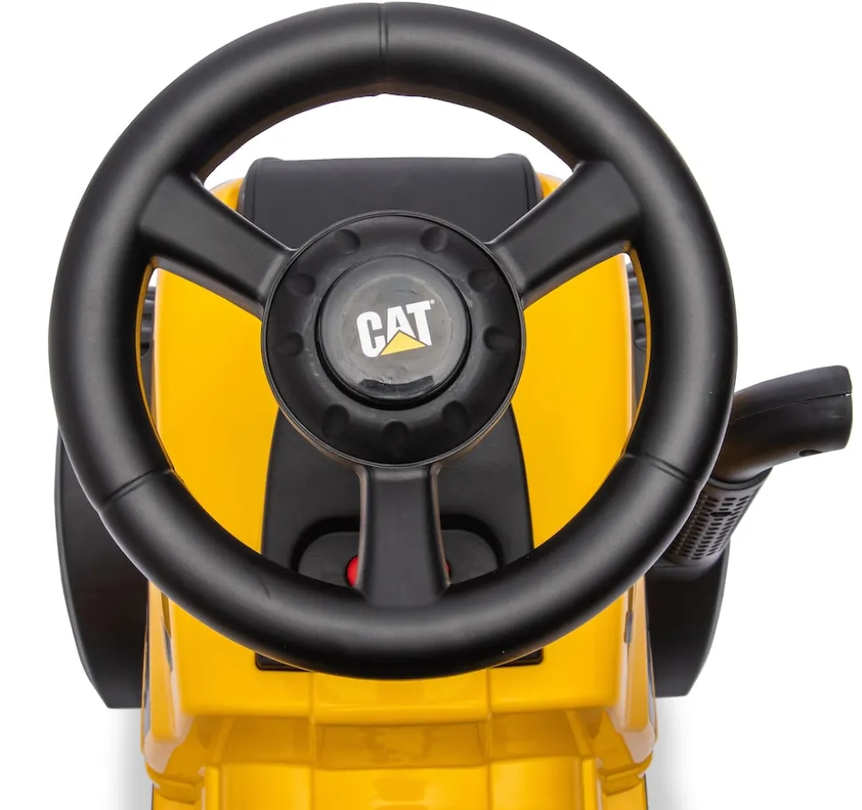 JAMARA Rutscher Caterpillar Traktor mit Anhänger gelb 2in1