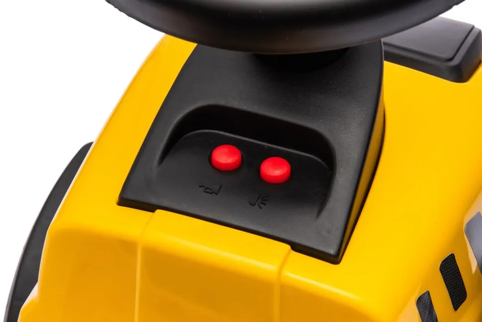 JAMARA Rutscher Caterpillar Traktor mit Anhänger gelb 2in1