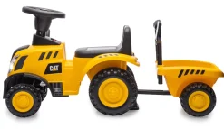 JAMARA Rutscher Caterpillar Traktor mit Anhänger gelb 2in1