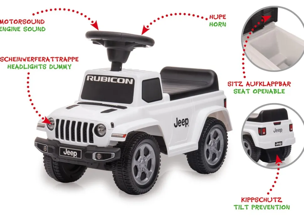 JAMARA Rutscher Jeep® Gladiator weiß