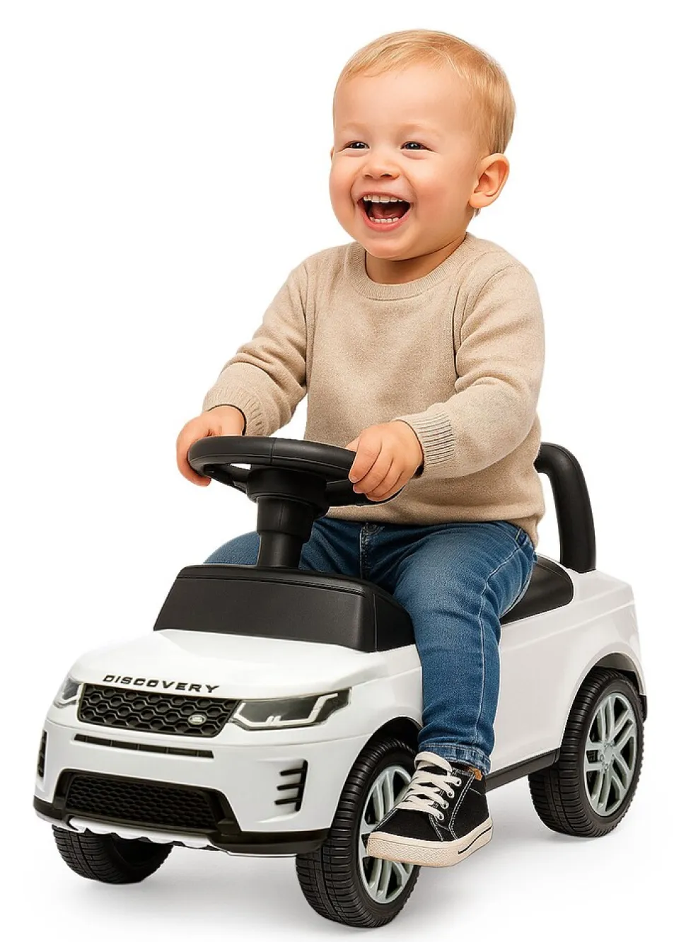 JAMARA Rutscher Land Rover Discovery weiß 2in1