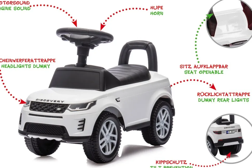JAMARA Rutscher Land Rover Discovery weiß 2in1