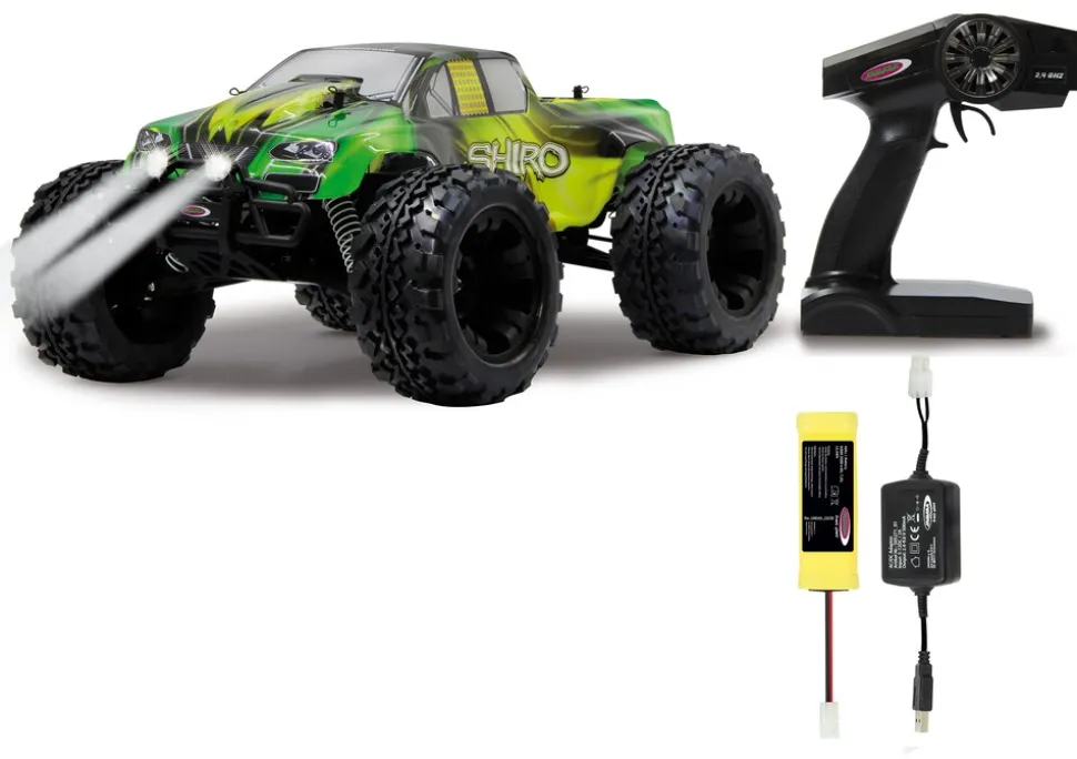 JAMARA-53366-Shiro Monstertruck 4WD 1:10 NiMh 2,4GHz mit LED