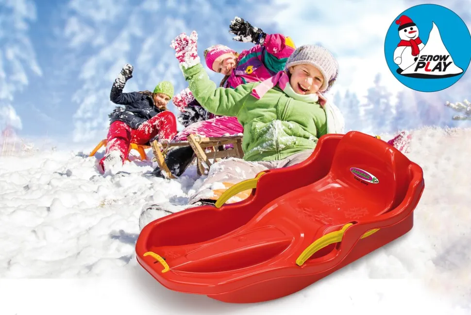 Jamara Snow Play Bob Comfort 80 cm rot mit Bremse