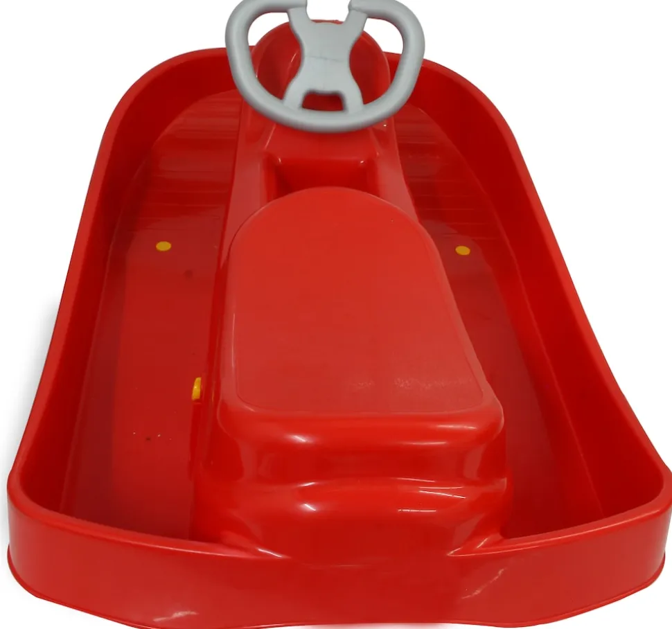 Jamara Snow Play Bob Ralley 100 cm rot mit Lenkrad und Bremse