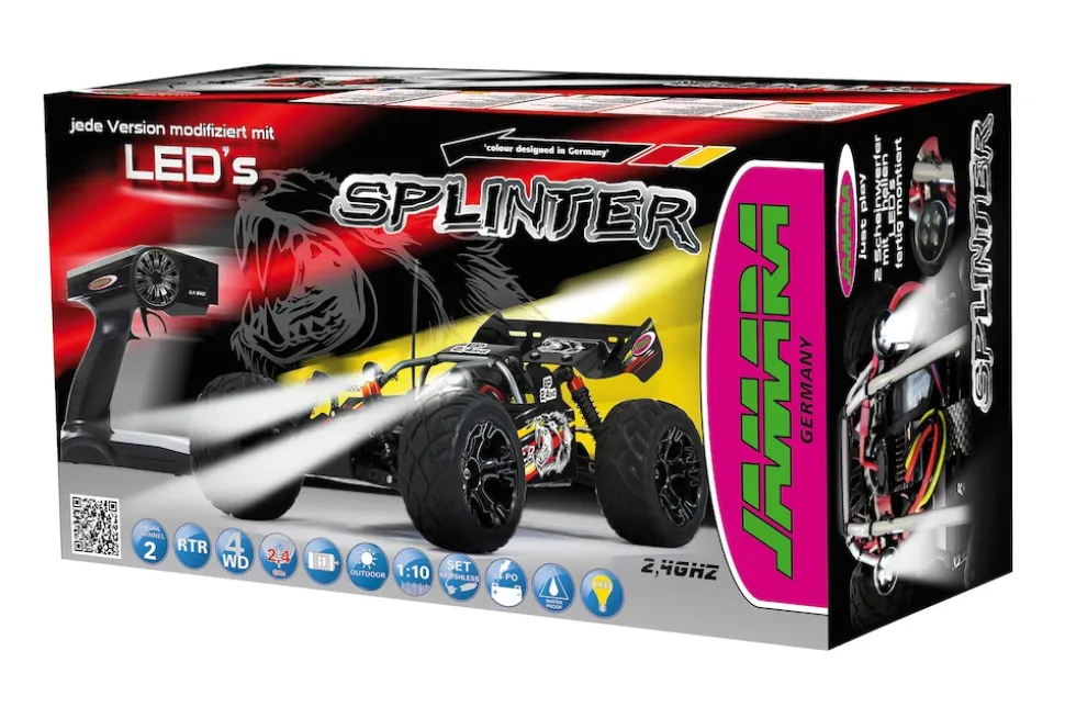 JAMARA-53270-Splinter Desertbuggy 4WD 1:10 NiMh 2,4GHz mit LED