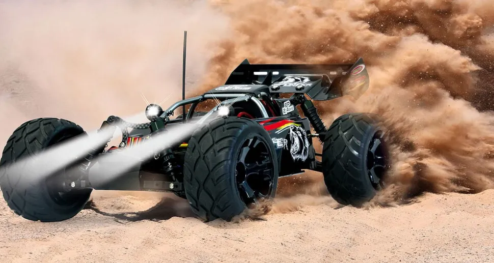 JAMARA-53270-Splinter Desertbuggy 4WD 1:10 NiMh 2,4GHz mit LED