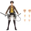 Jazwares KAZ0006 - Total Anime - Attack on Titan - Eren Jaeger Actionfigur mit austauschbaren Körperteilen, ca. 17 cm