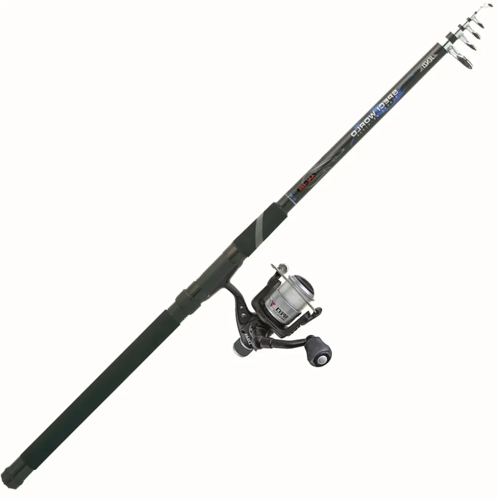 Jenzi Aal Tele Angelcombo 3,00m 40-80g Rute Rolle Schnur komplett Angelset