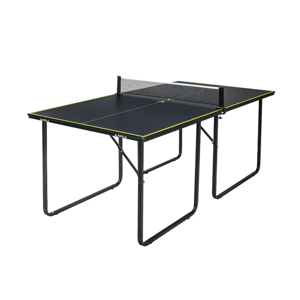 JOOLA Indoor Tischtennisplatte MIDSIZE, klappbarer Tischtennistisch, klein inkl. Tischtennisnetz, dark-grey, 168 x 84 x 76 cm