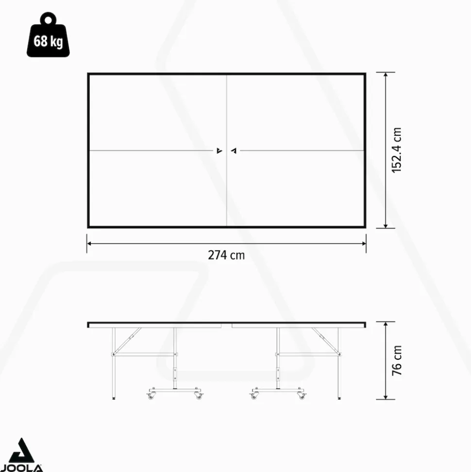 JOOLA Outdoor Tischtennisplatte Aluterna - Profi Tischtennistisch 6 MM Aluminium - Oberfläche Wetterfest - Klappbares Untergestell