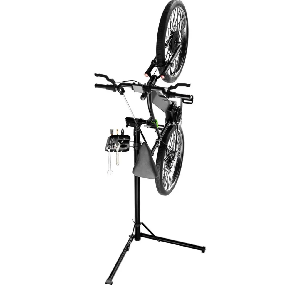 Juskys Klappbarer Fahrrad Reparaturständer - Höhenverstellbar mit Gummibeschichtung bis 50 kg